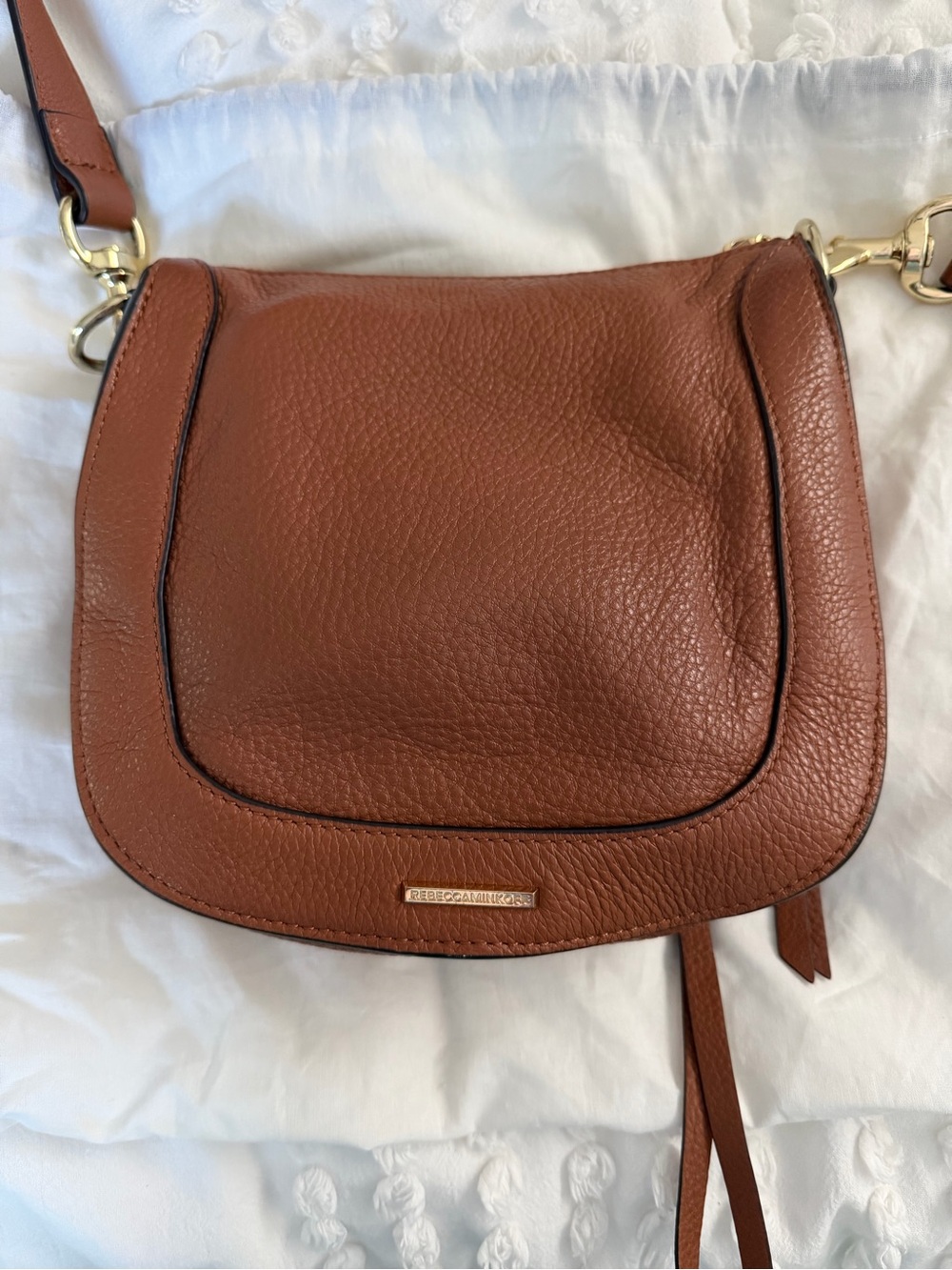 Rebecca Minkoff leather & suede saddle bag - Picture 4 of 8